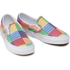 Colorful Vans Slip Ons! Kids Size 3 Nwb Nwt